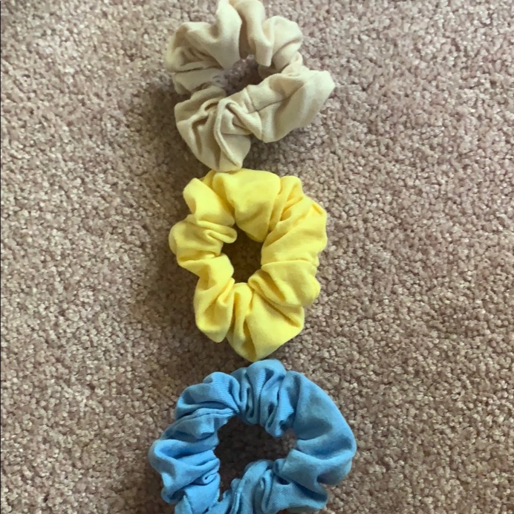 three scrunchies